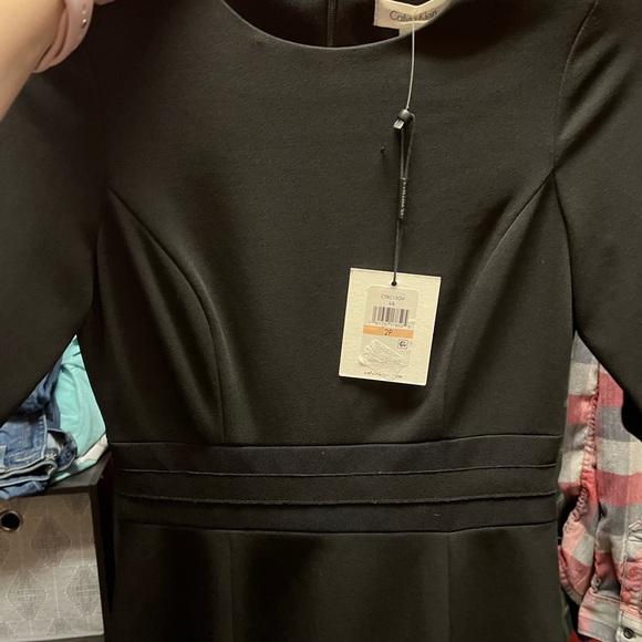 Calvin Klein Little Black Petite Dress - Picture 2 of 4